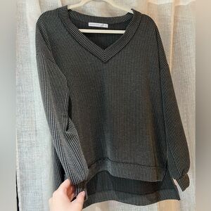 Altar'd State Charcoal V-Neck Sweater